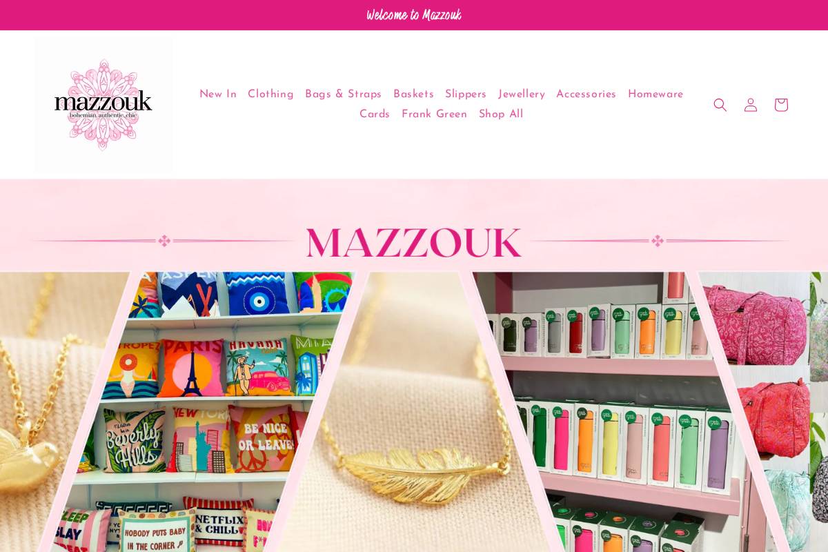 mazzouk.com homepage screenshot