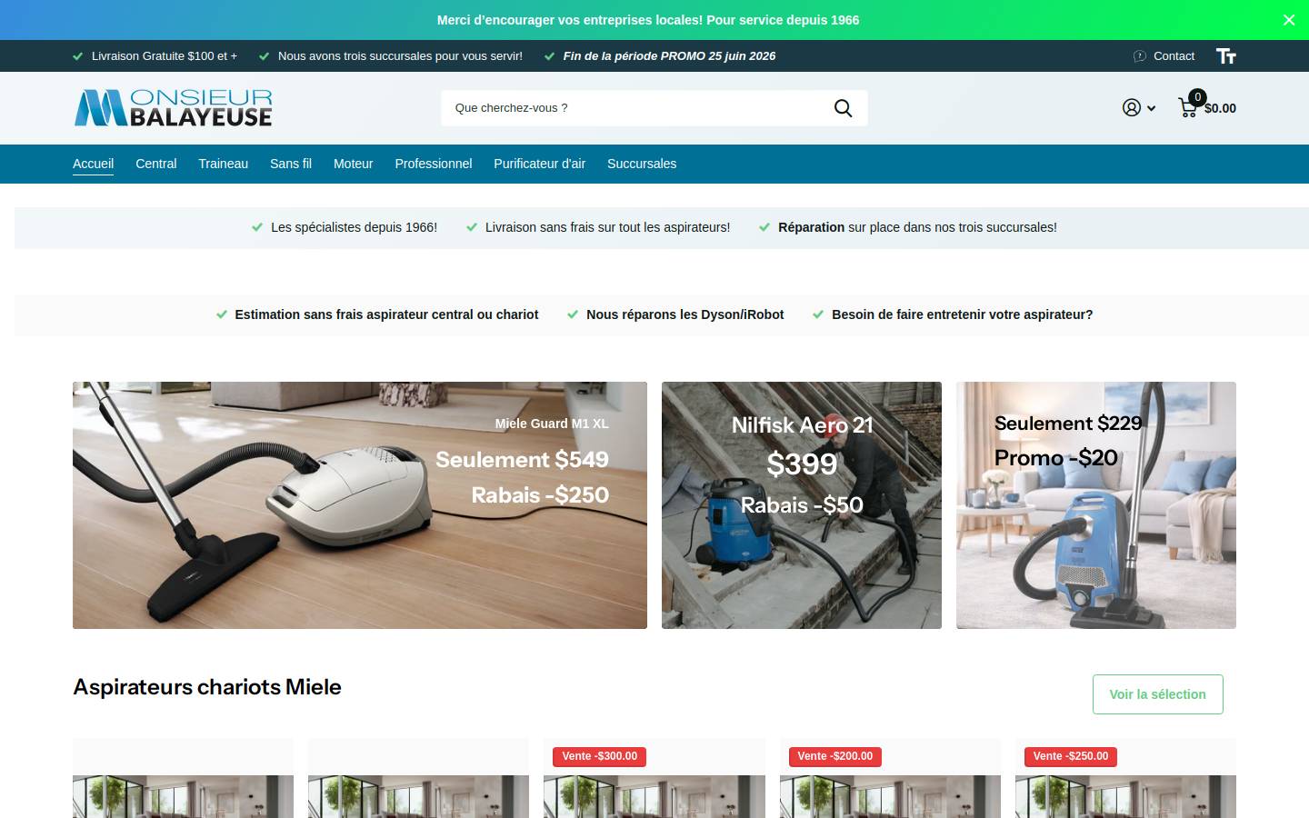 mbalayeuse.ca homepage screenshot