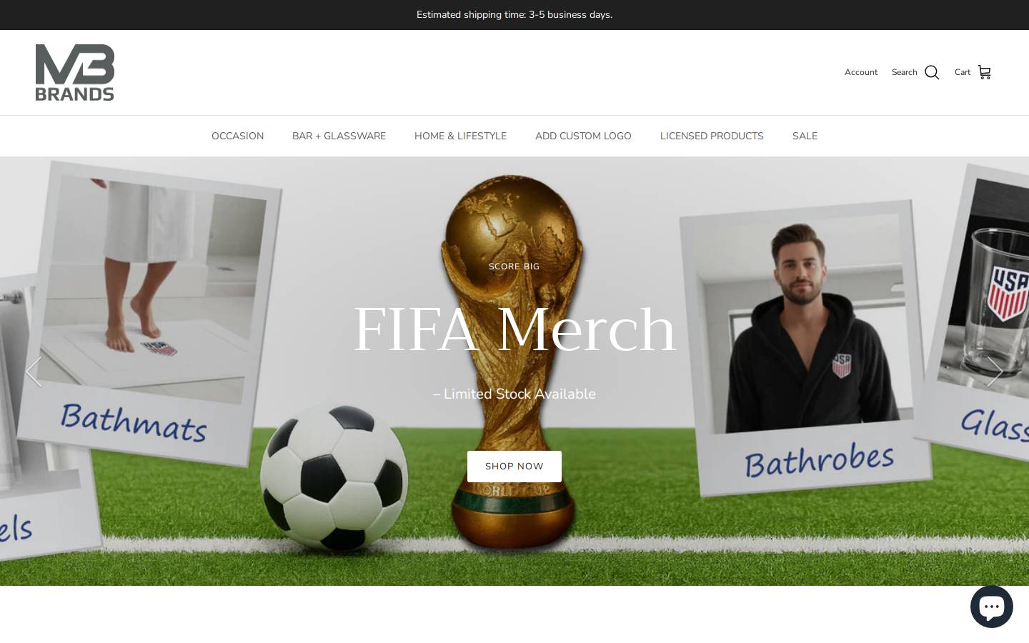 mbbrandsinc.com homepage screenshot