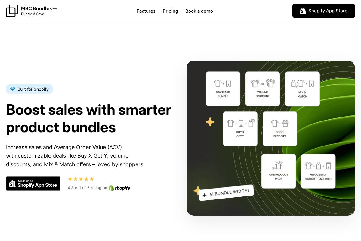 mbc-bundles.com homepage screenshot