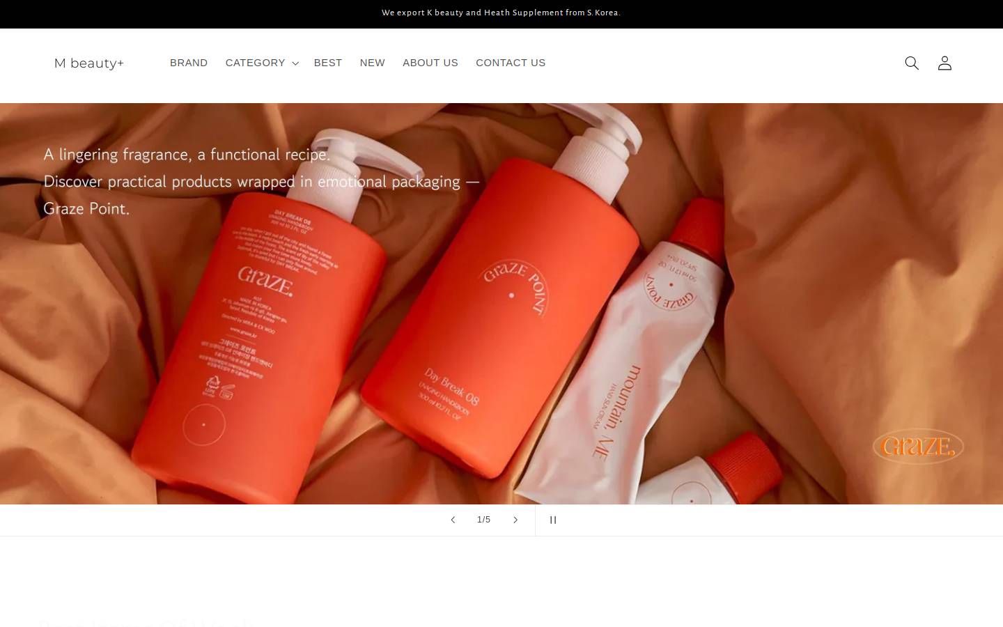 mbeautyplus.com homepage screenshot