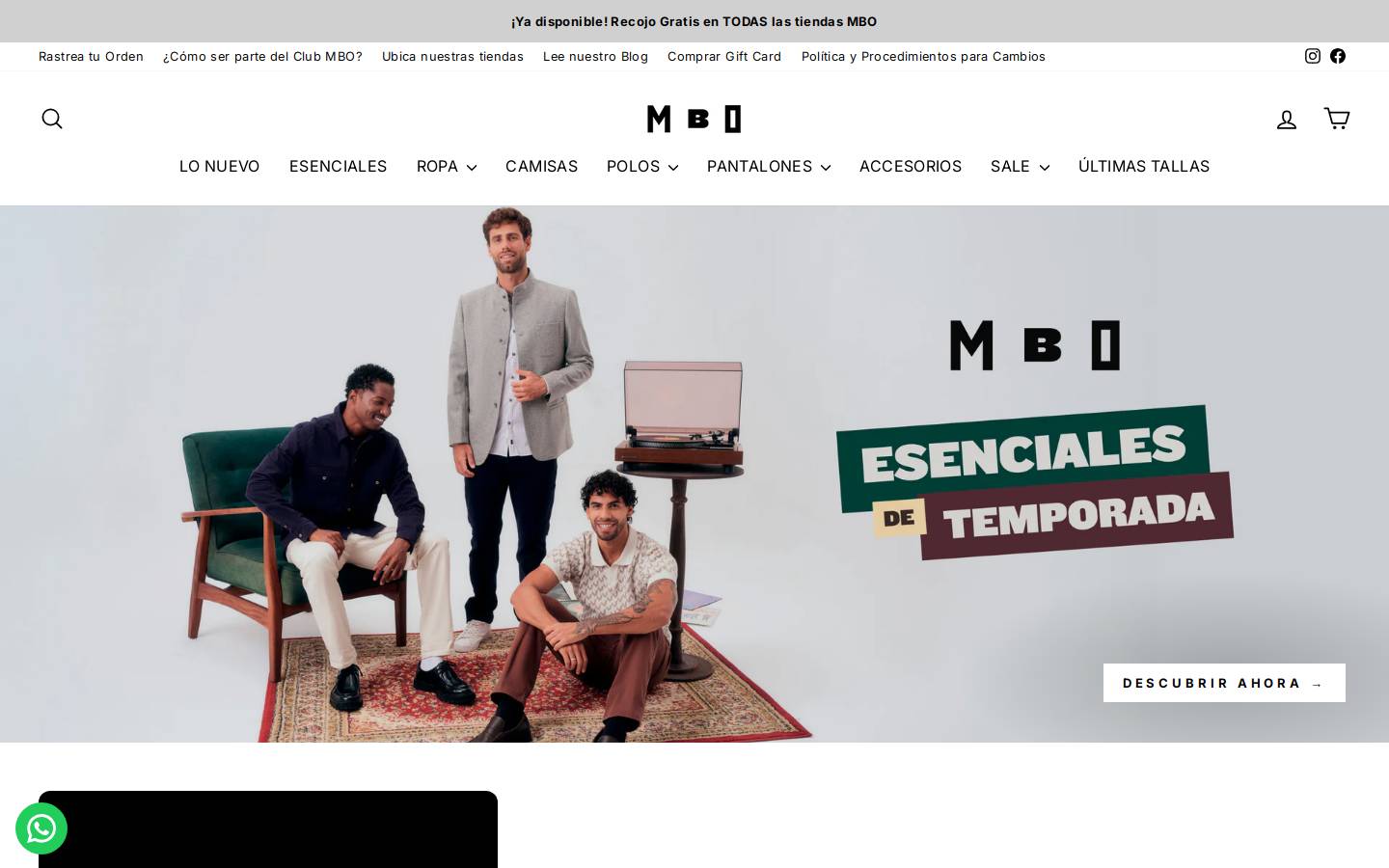 mbo.com.pe homepage screenshot