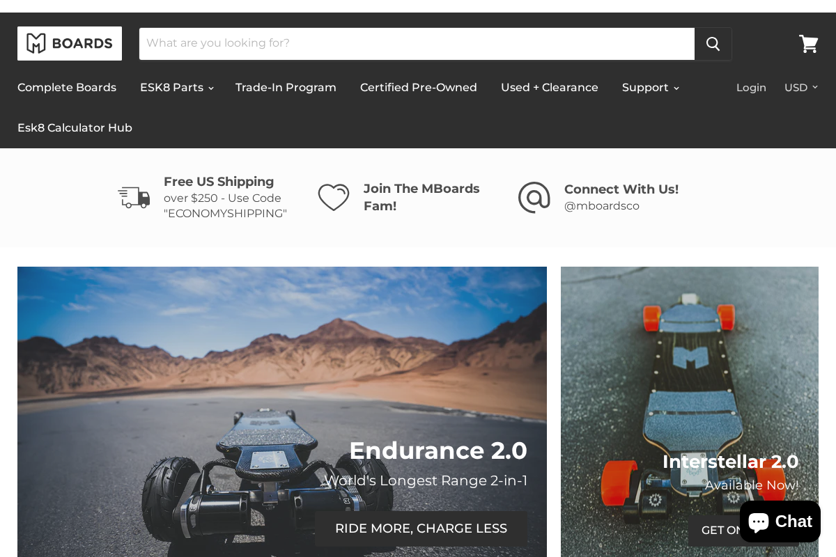 MBoards homepage screenshot