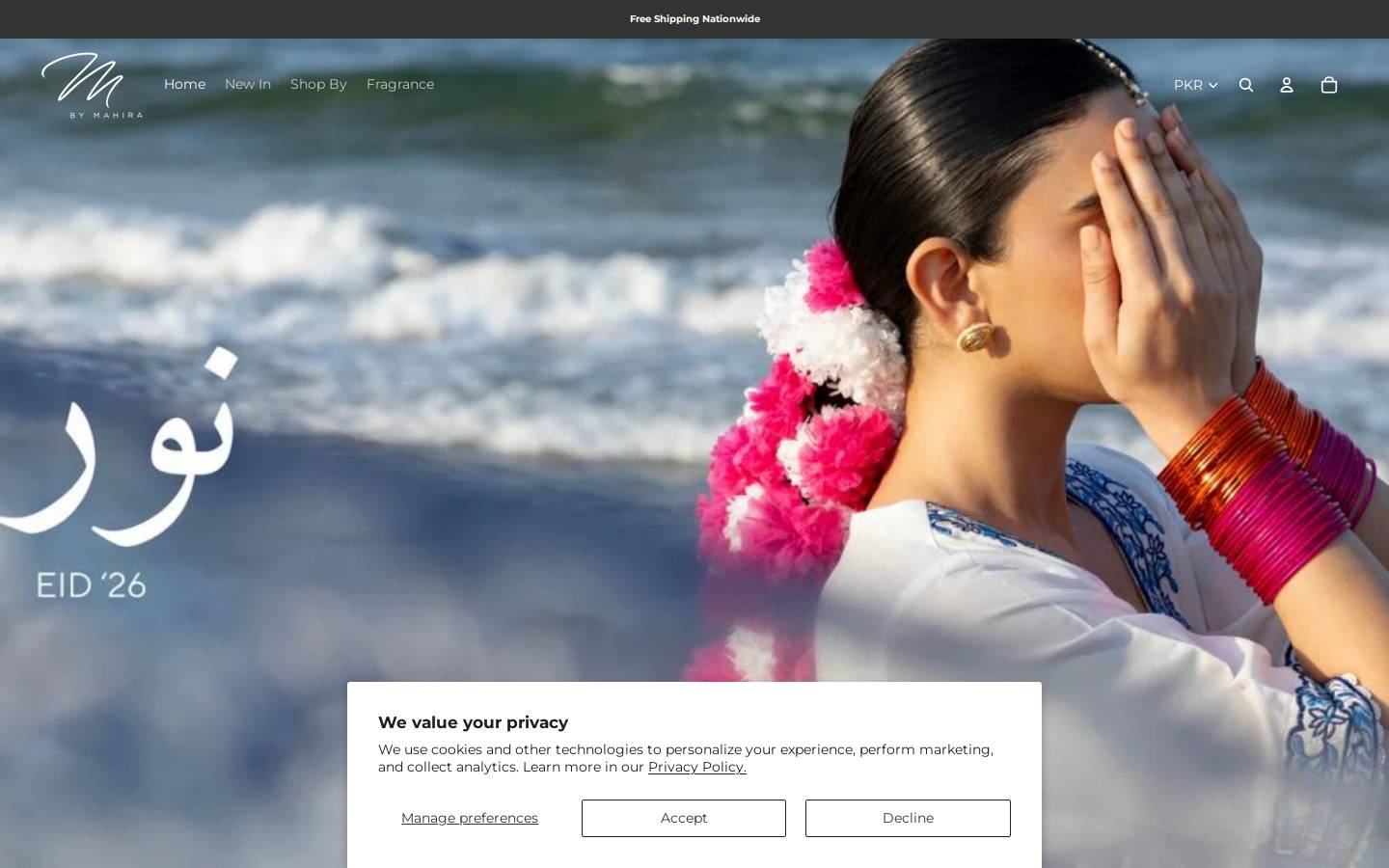 mbymahira.com homepage screenshot