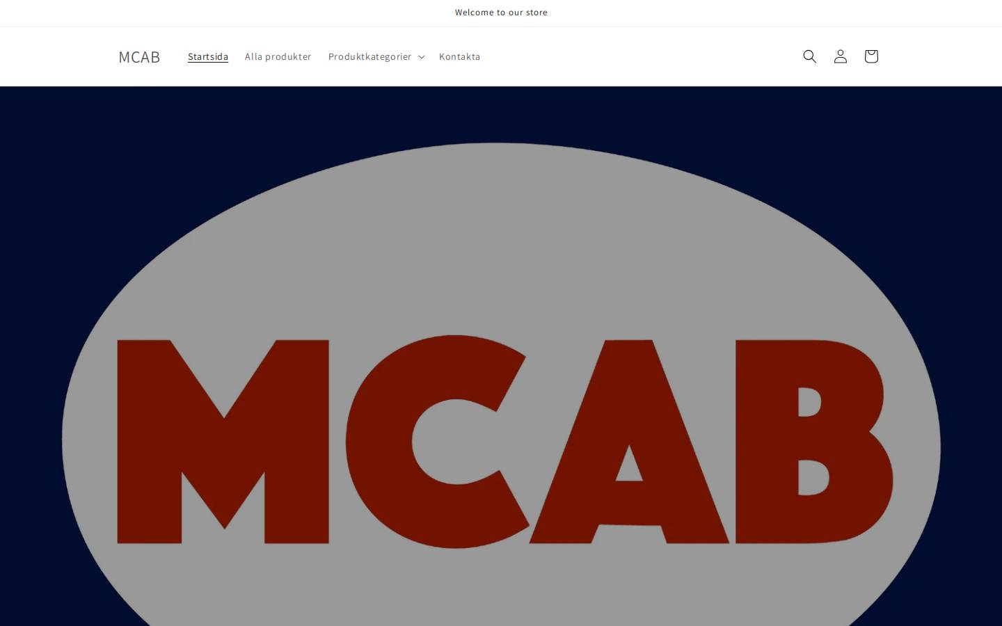 mcab.se homepage screenshot