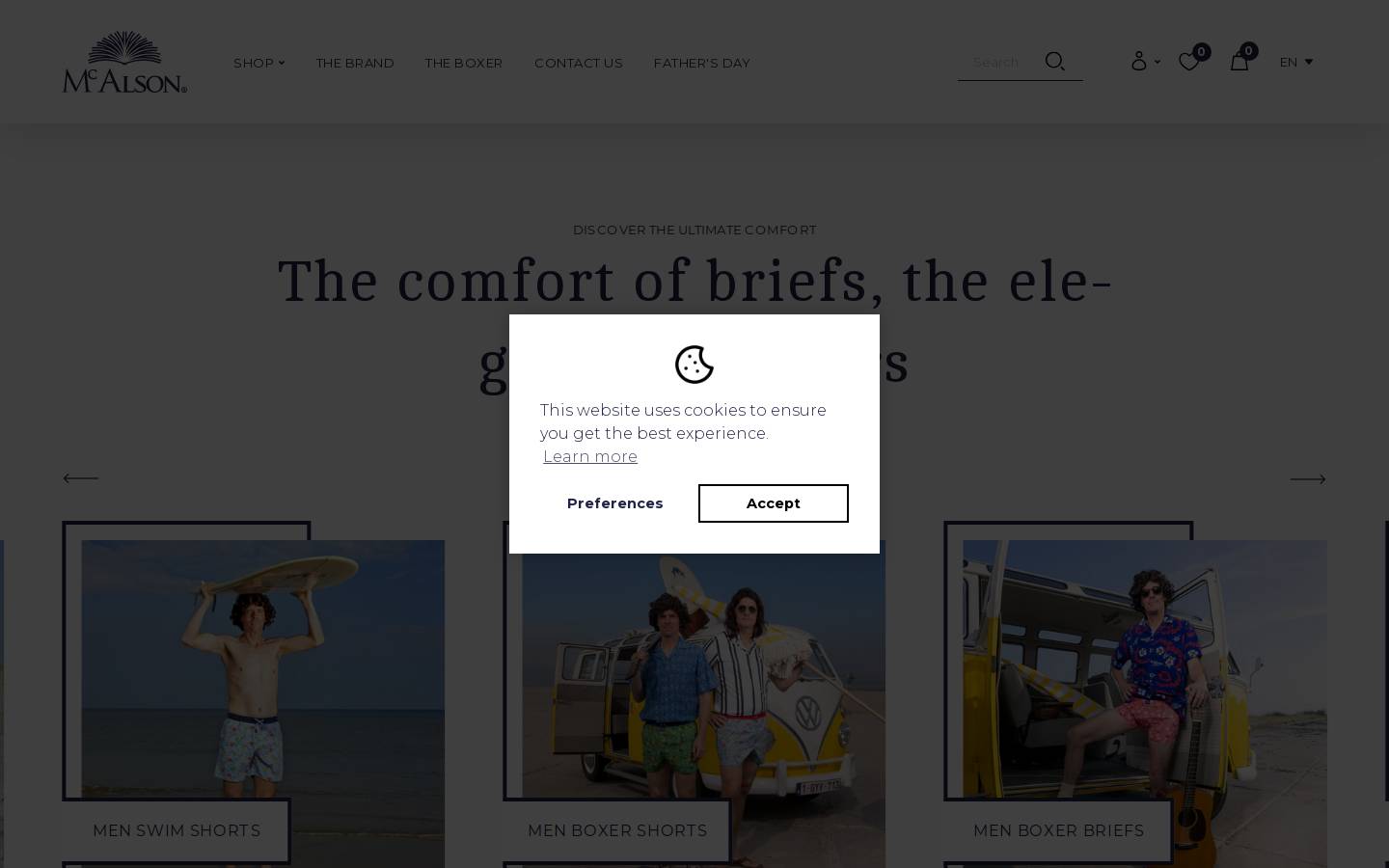 mcalson.com homepage screenshot