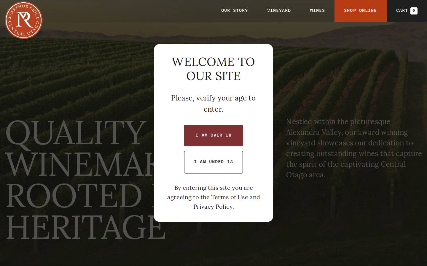 mcarthurridge.com homepage screenshot