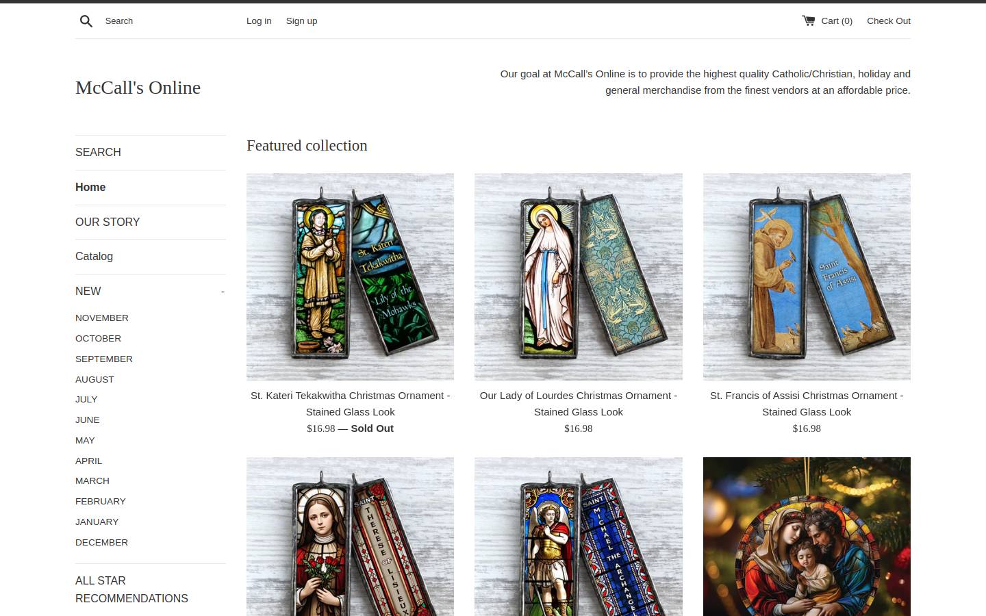 mccallsonline.com homepage screenshot