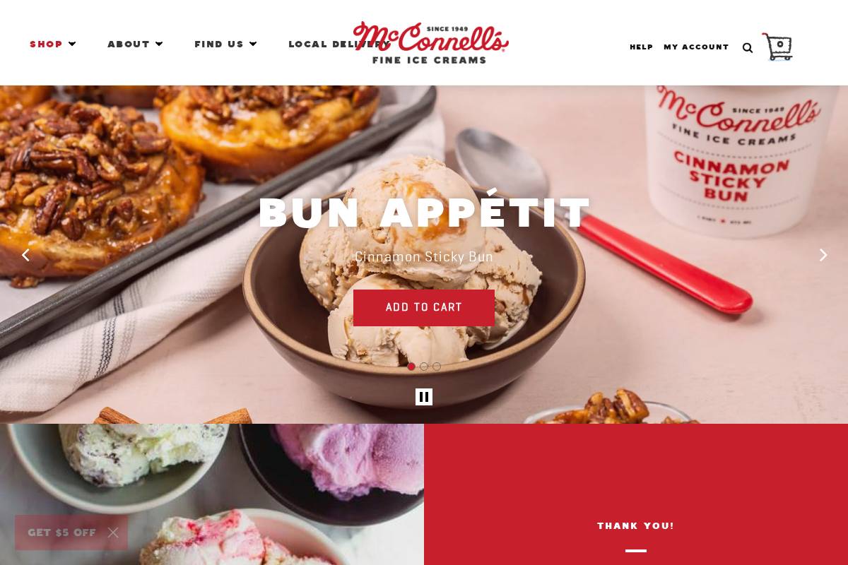 mcconnells.com homepage screenshot