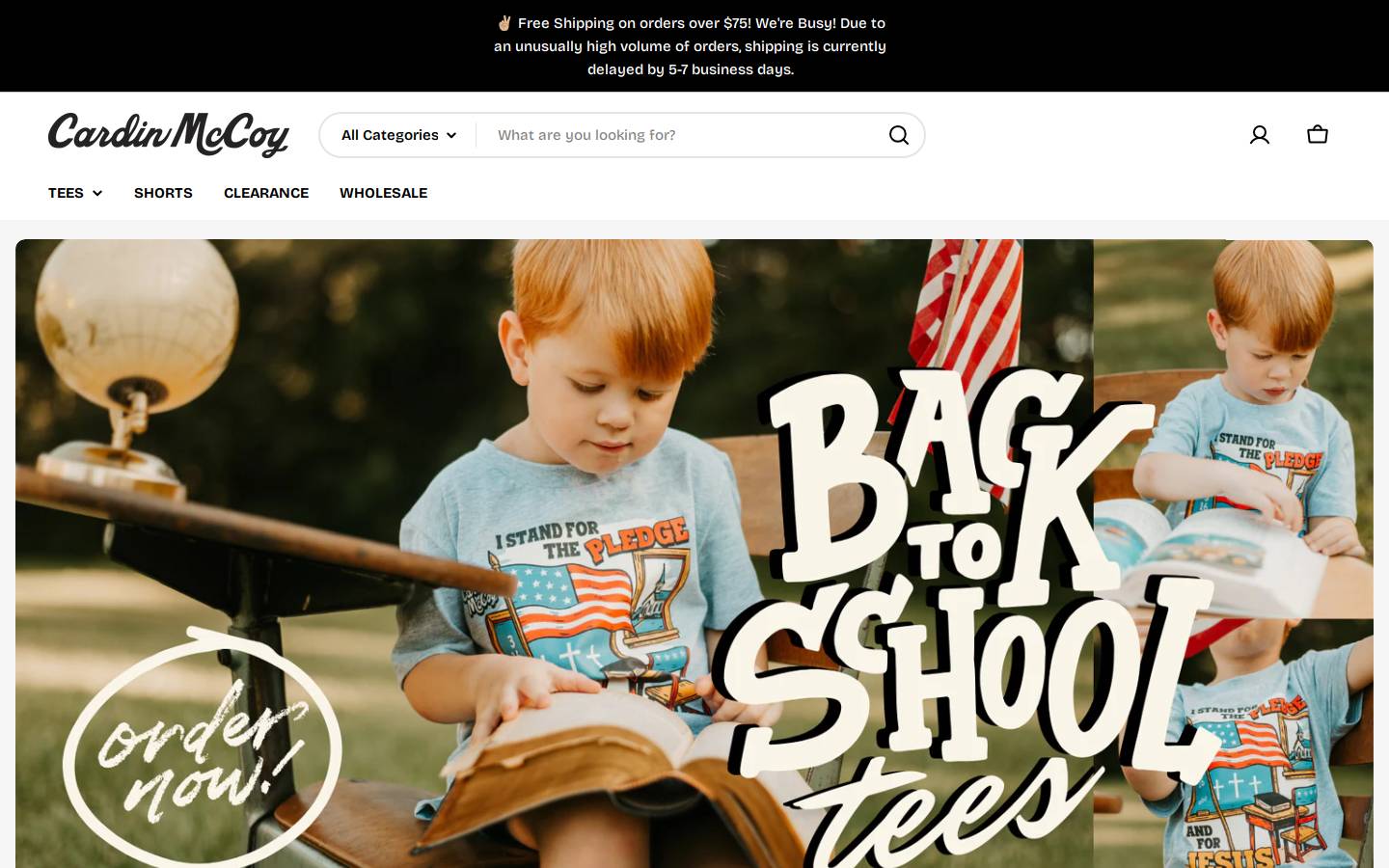 mccoysboys.com homepage screenshot