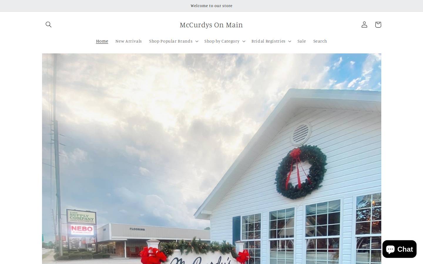 mccurdysonmain.com homepage screenshot