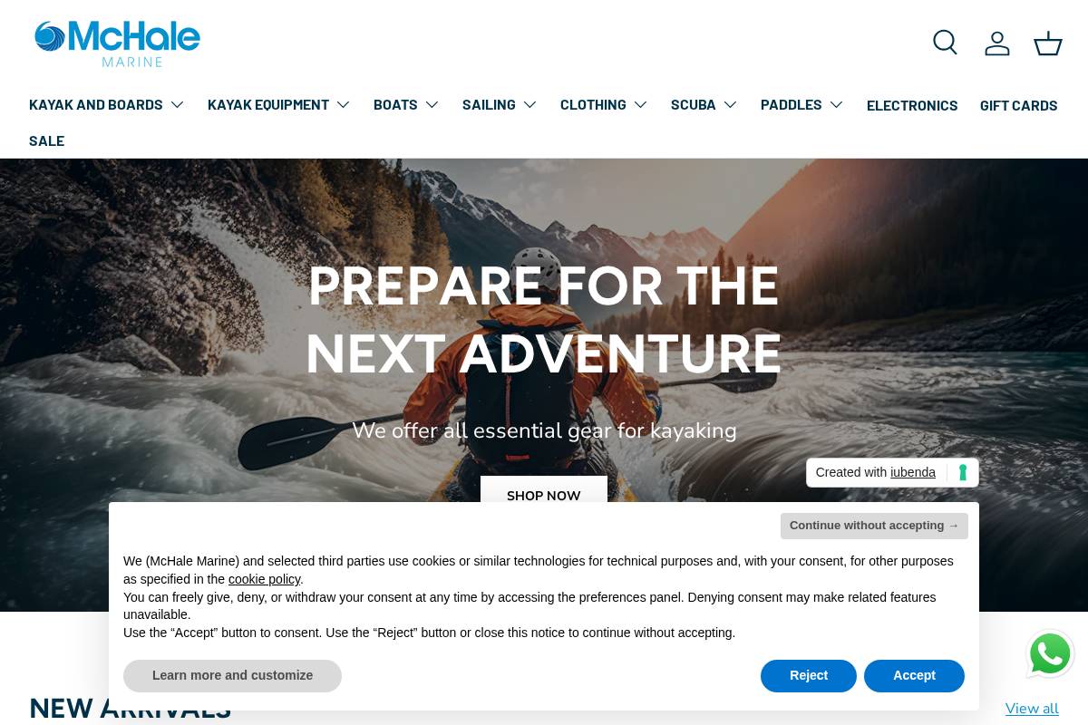 mchalemarine.ie homepage screenshot