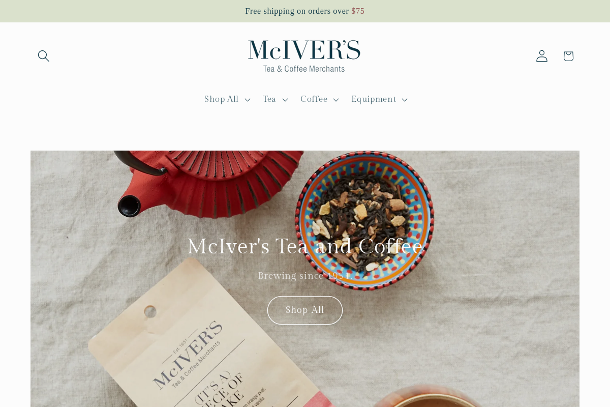 Mcivers homepage screenshot