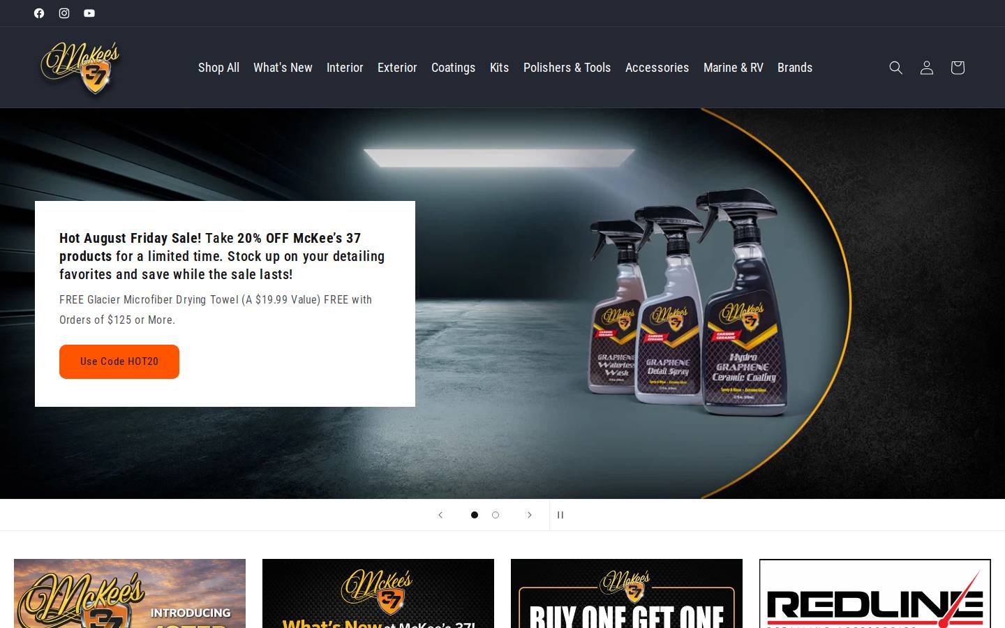 mckees37.com homepage screenshot