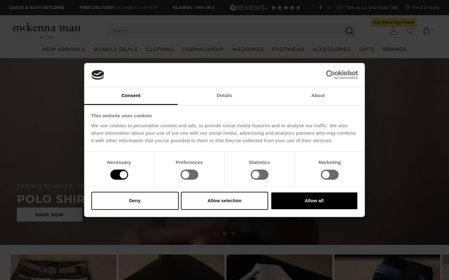 Mckenna Man homepage screenshot