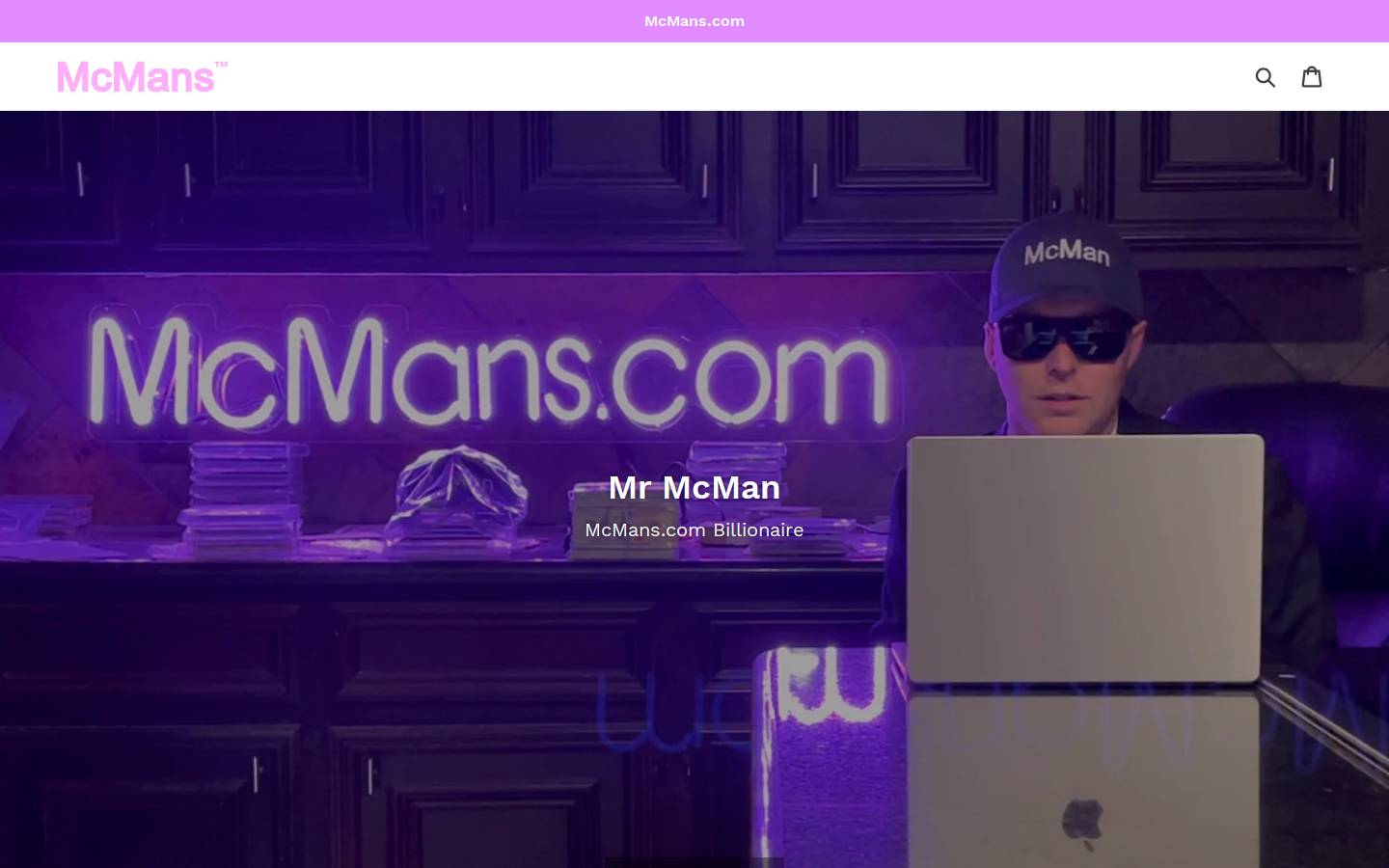 mcmans.net homepage screenshot