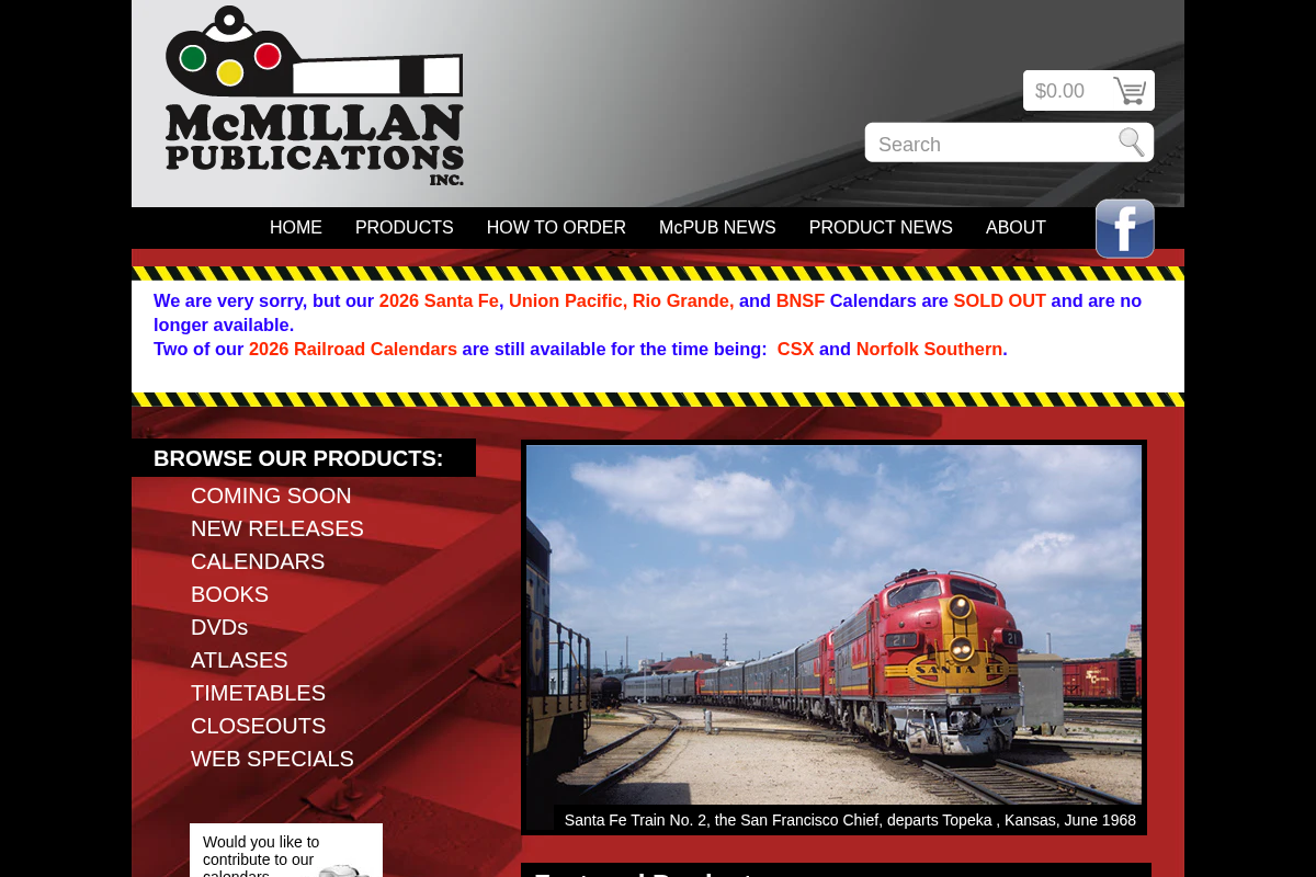 mcmillanpublications.com homepage screenshot