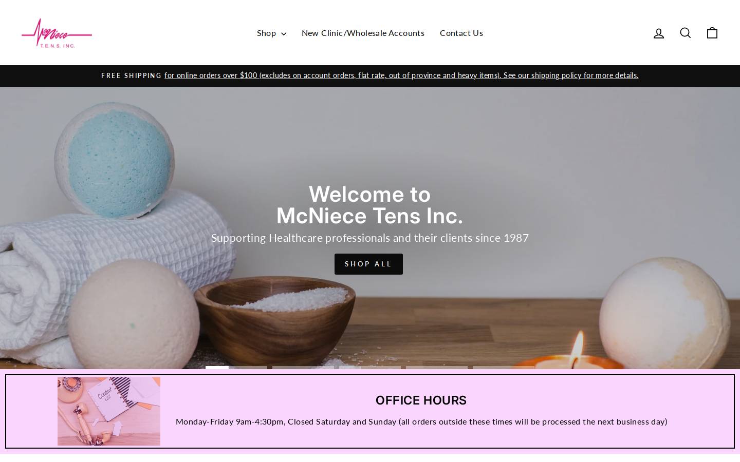 mcniecetens.ca homepage screenshot