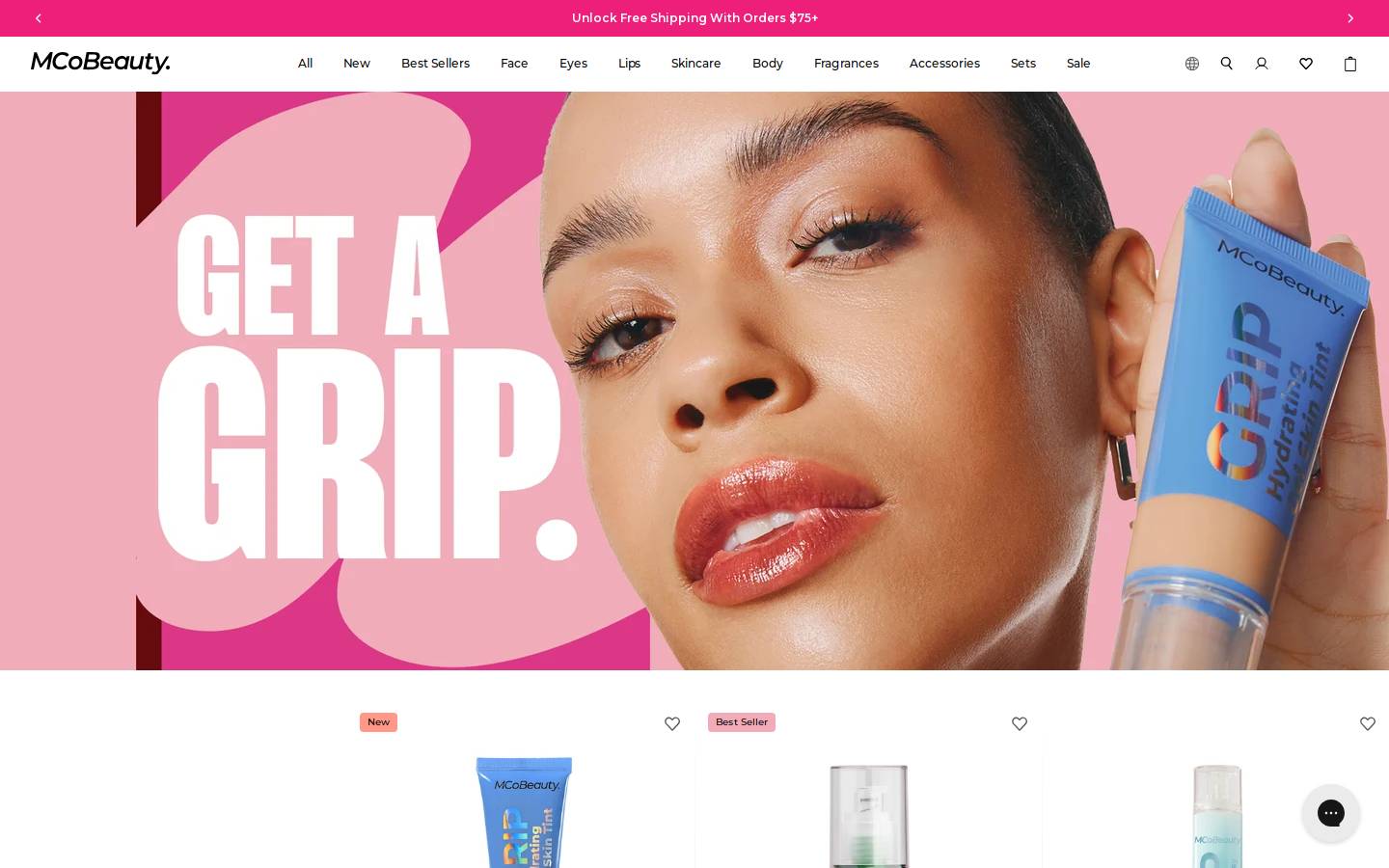 mcobeauty.com homepage screenshot