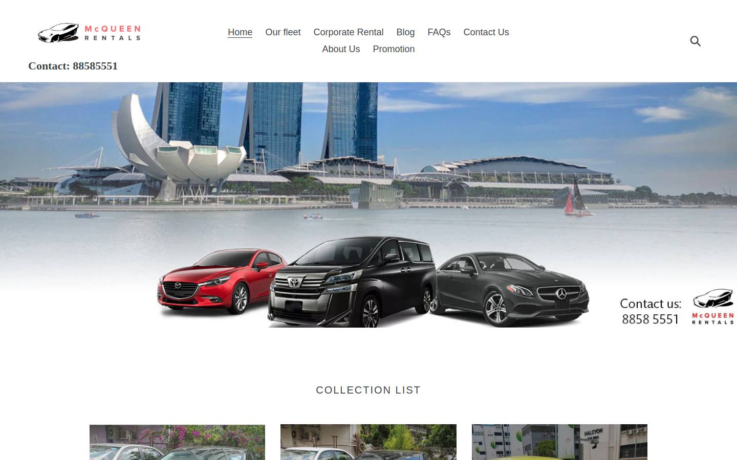 mcqueenrentals.com homepage screenshot
