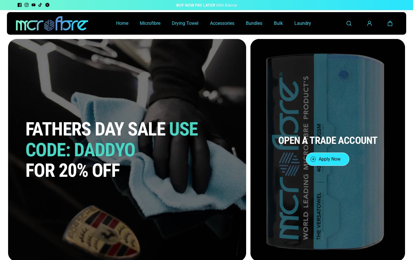 MCROFBRE homepage screenshot