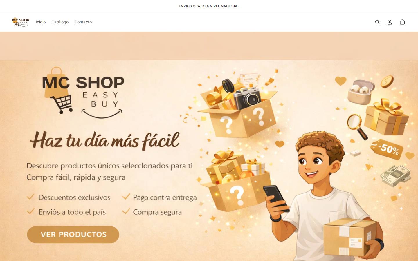 mcshop.shop homepage screenshot