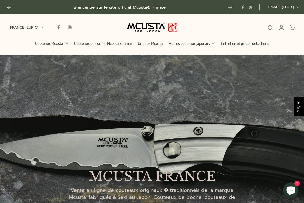 mcusta.fr homepage screenshot