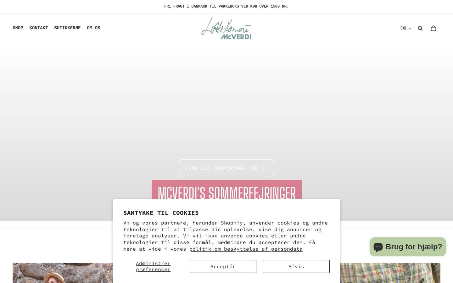 McVERDI ApS homepage screenshot