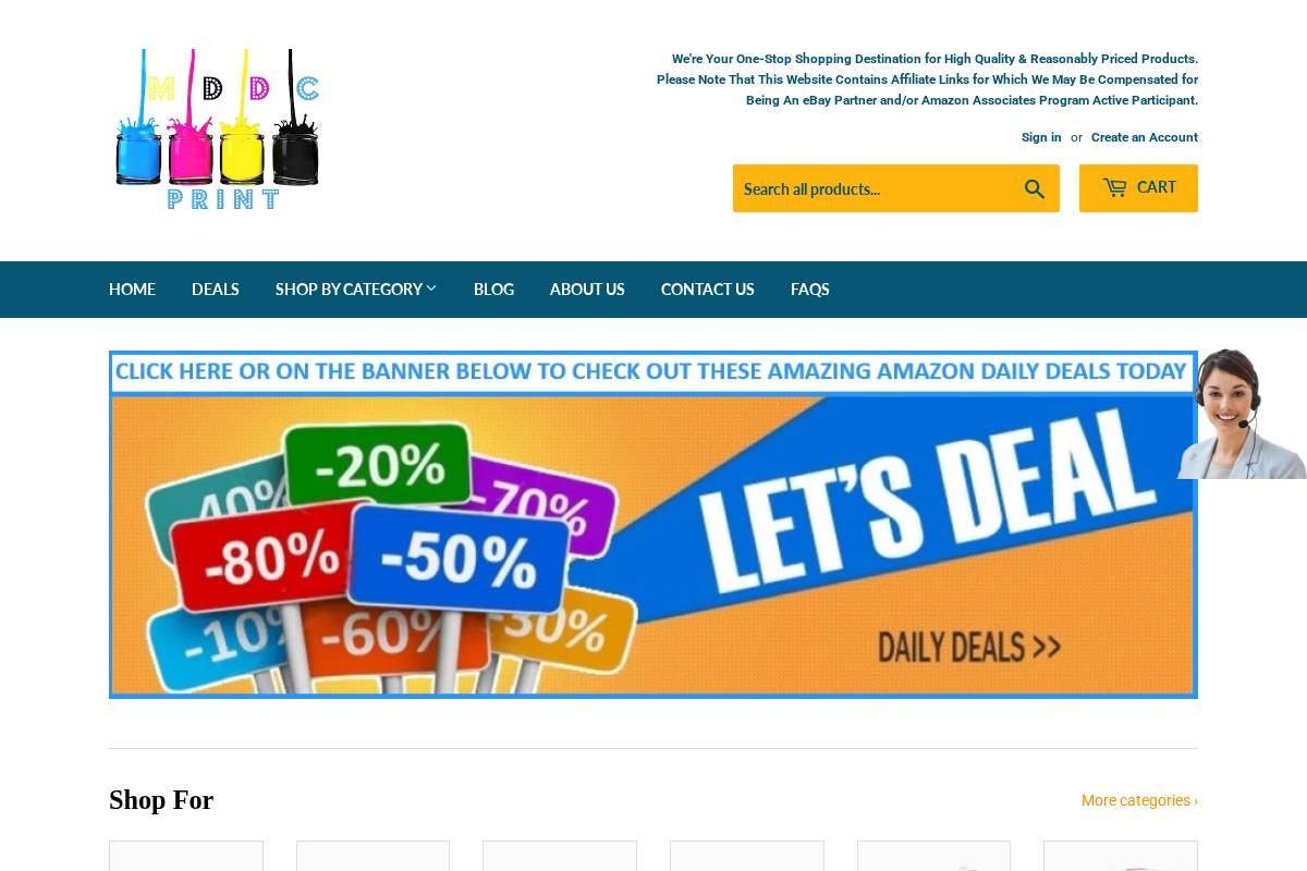 mddcprint.com homepage screenshot