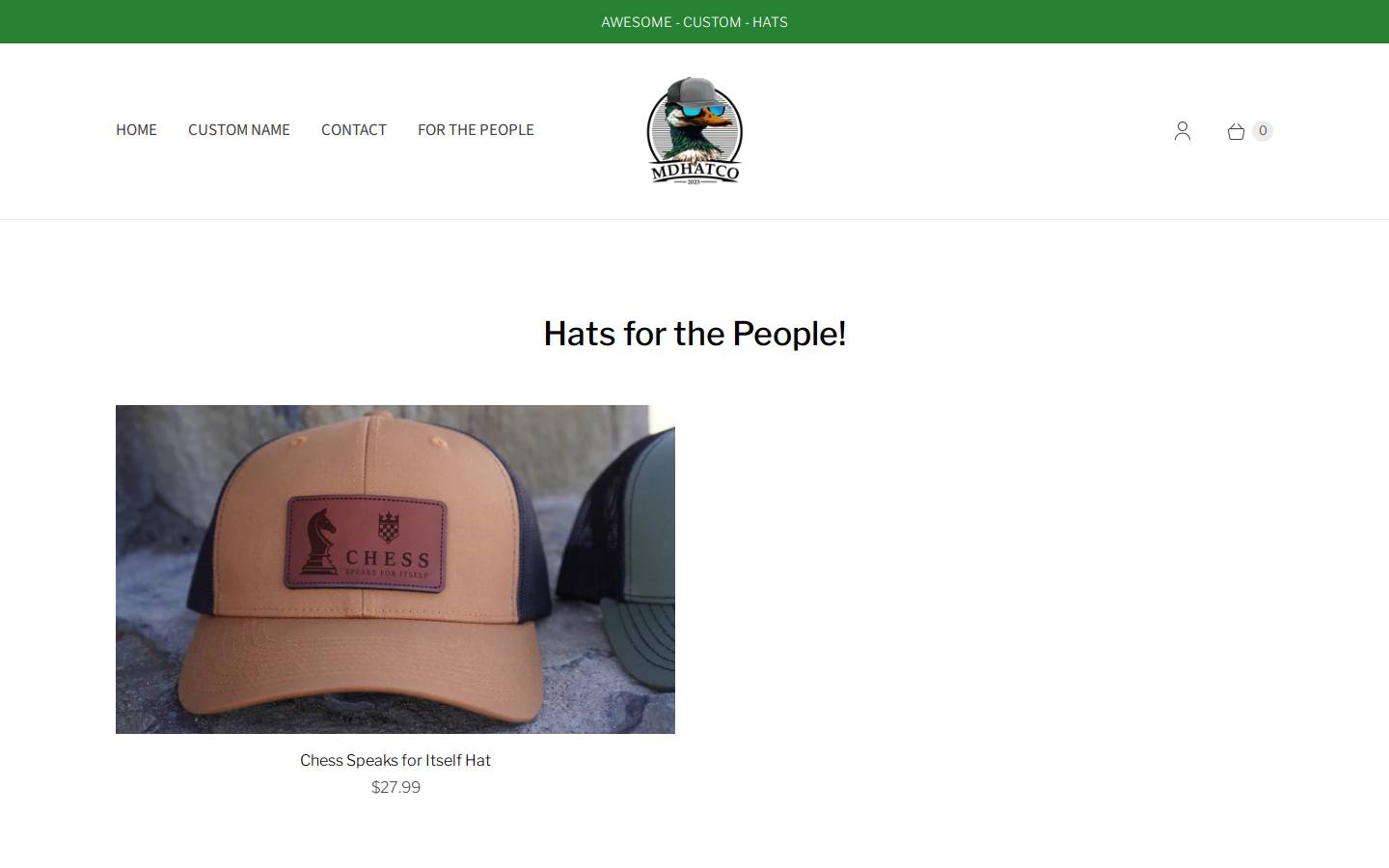 mdhatco.com homepage screenshot