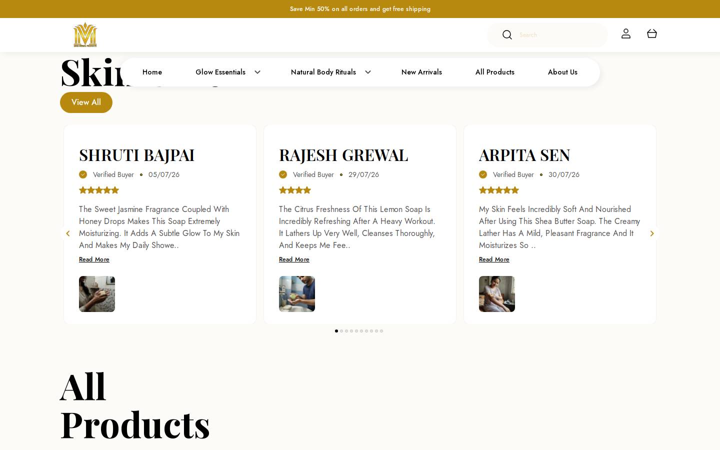 mdmherbalproducts.com homepage screenshot