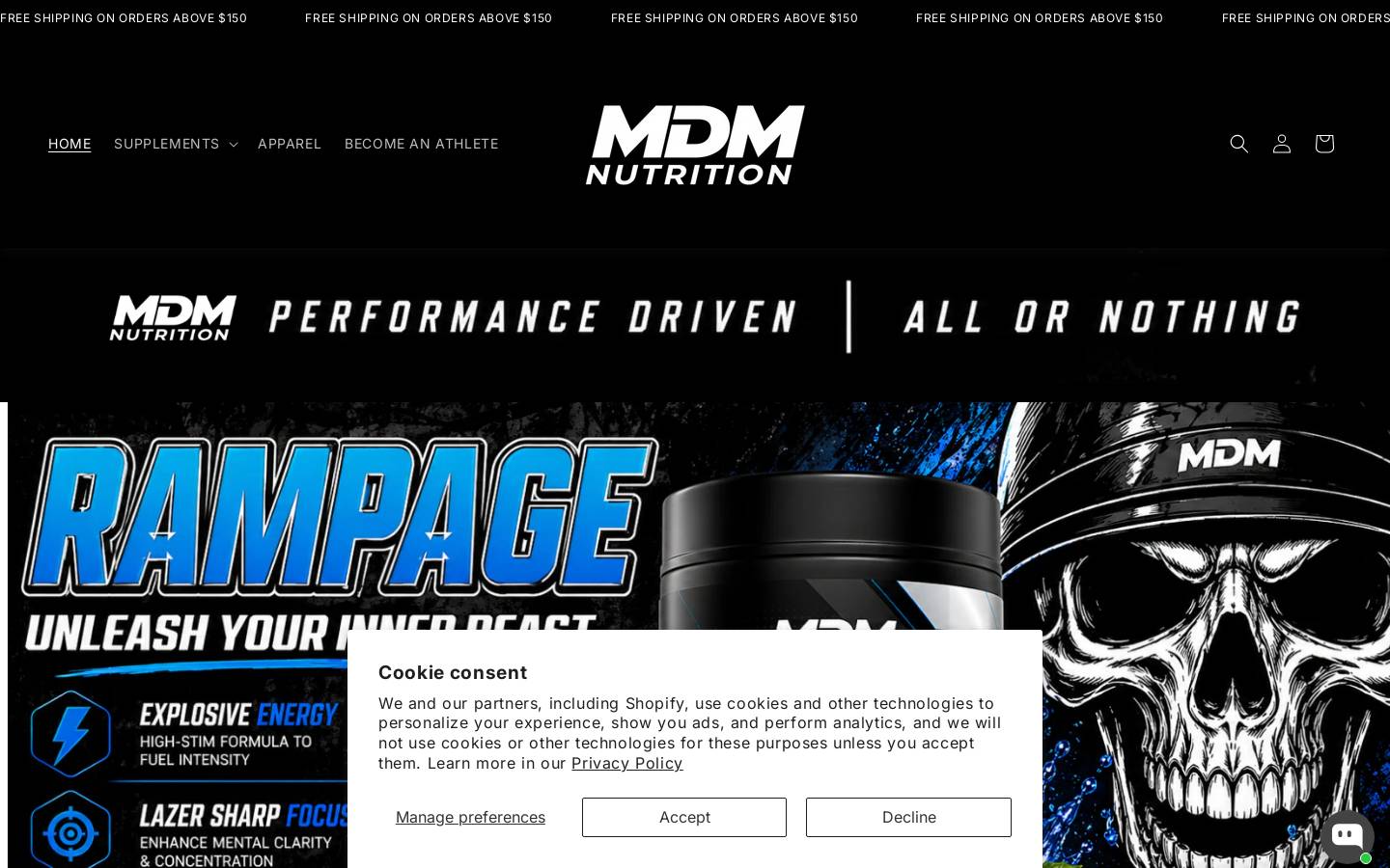 mdmnutrition.com homepage screenshot