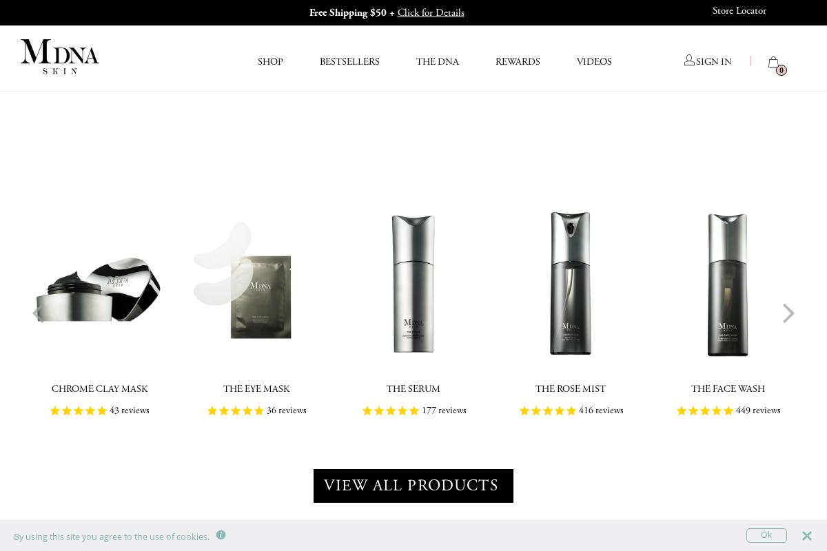 Mdnaskin homepage screenshot