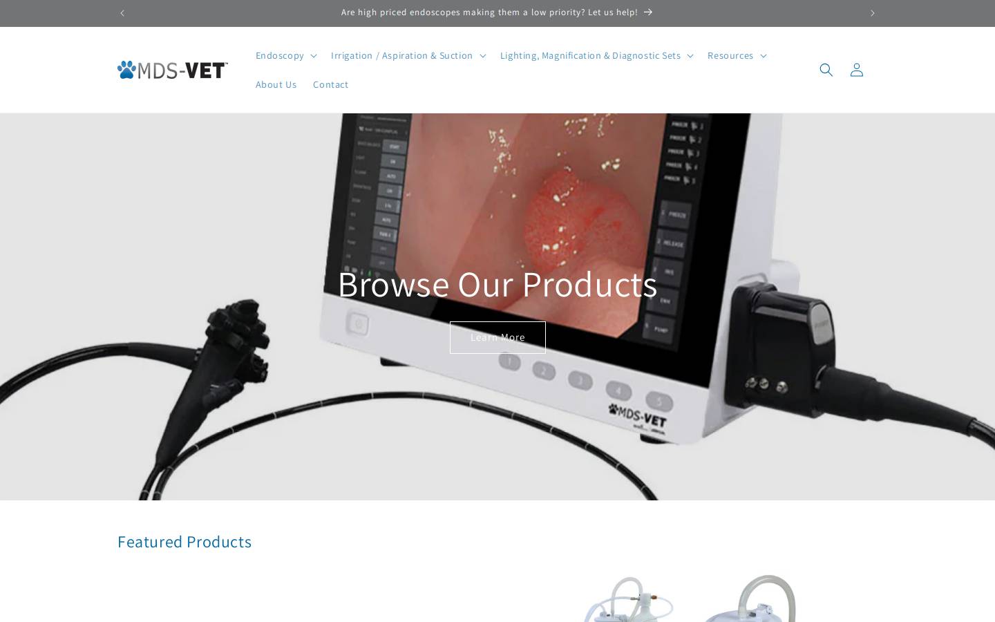 mdsvet.com homepage screenshot
