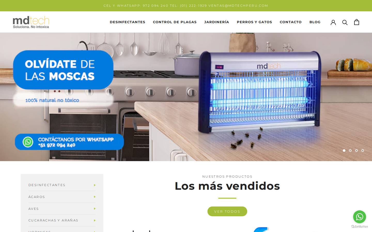 mdtechperu.com homepage screenshot
