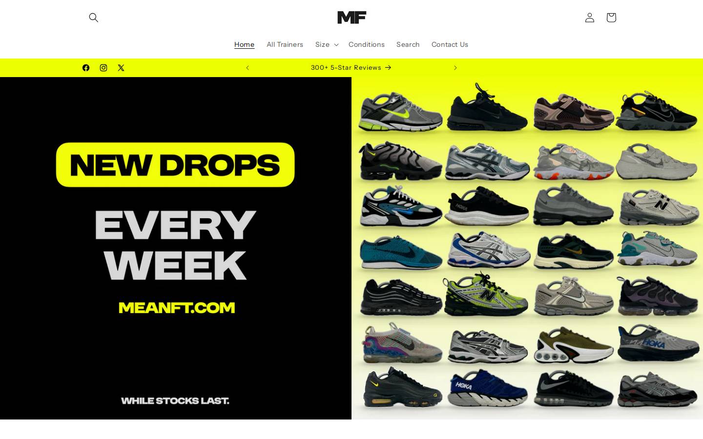 MEAN FT homepage screenshot