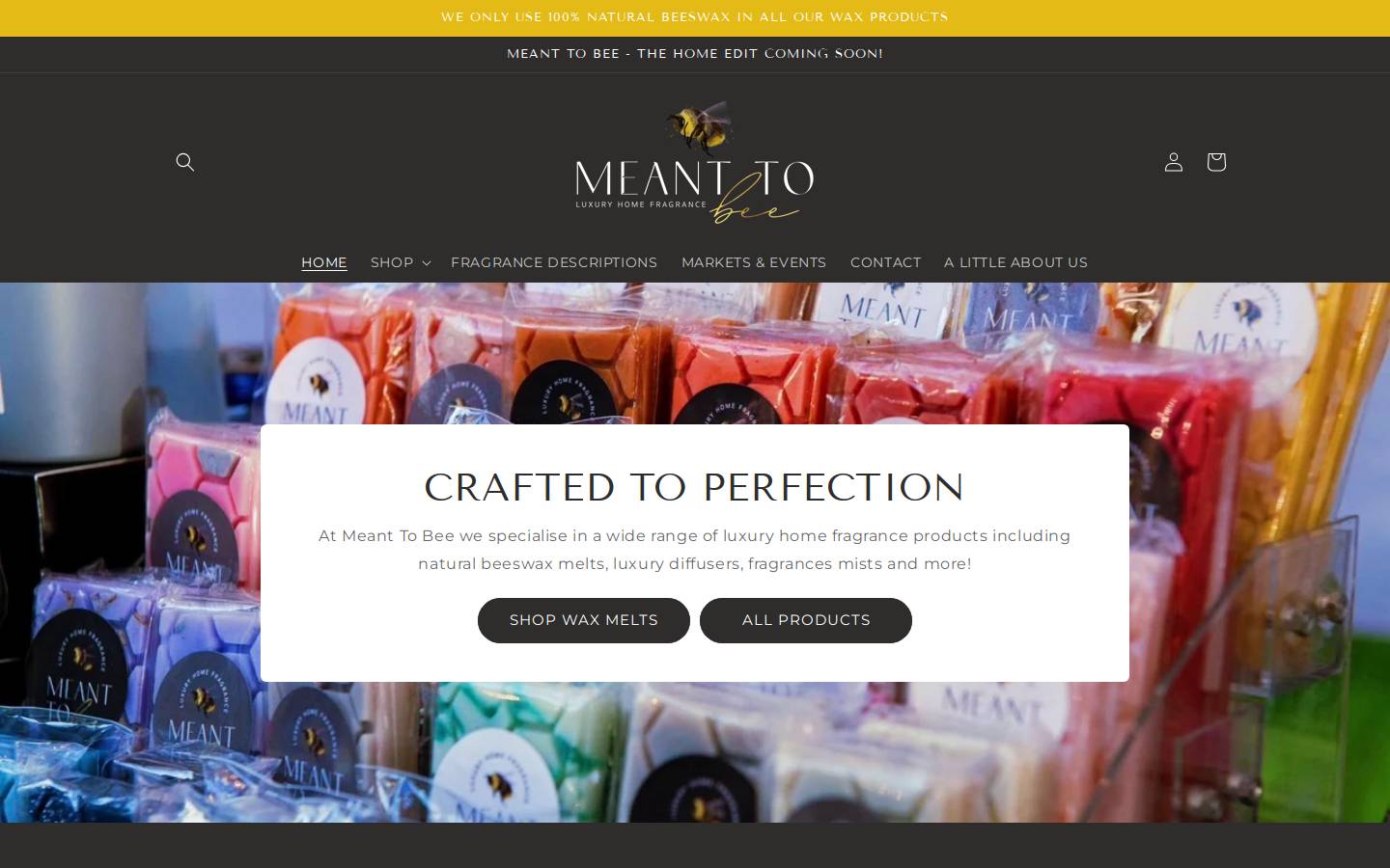 meant-tobee.com homepage screenshot