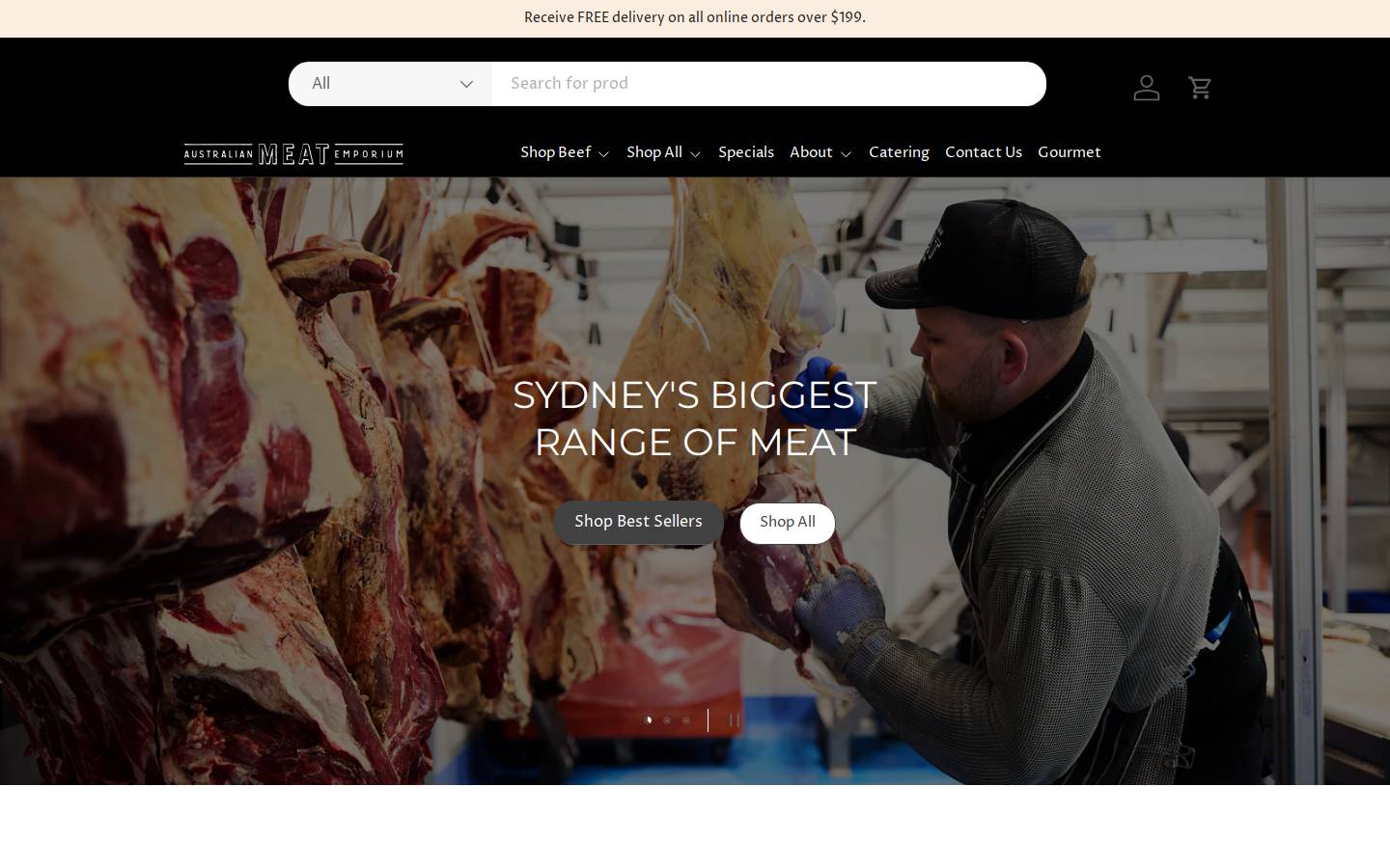 meatemporium.com.au homepage screenshot