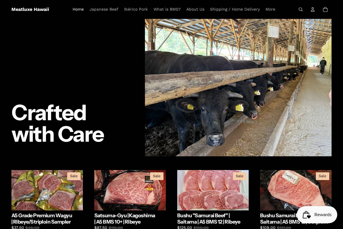 meatluxehawaii.com homepage screenshot
