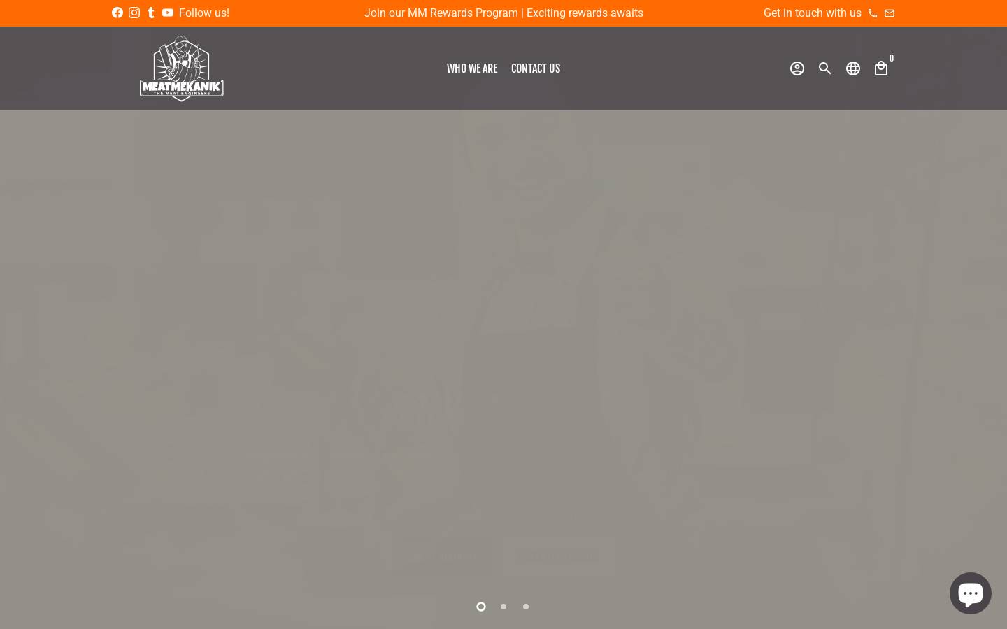 meatmekanik.com homepage screenshot