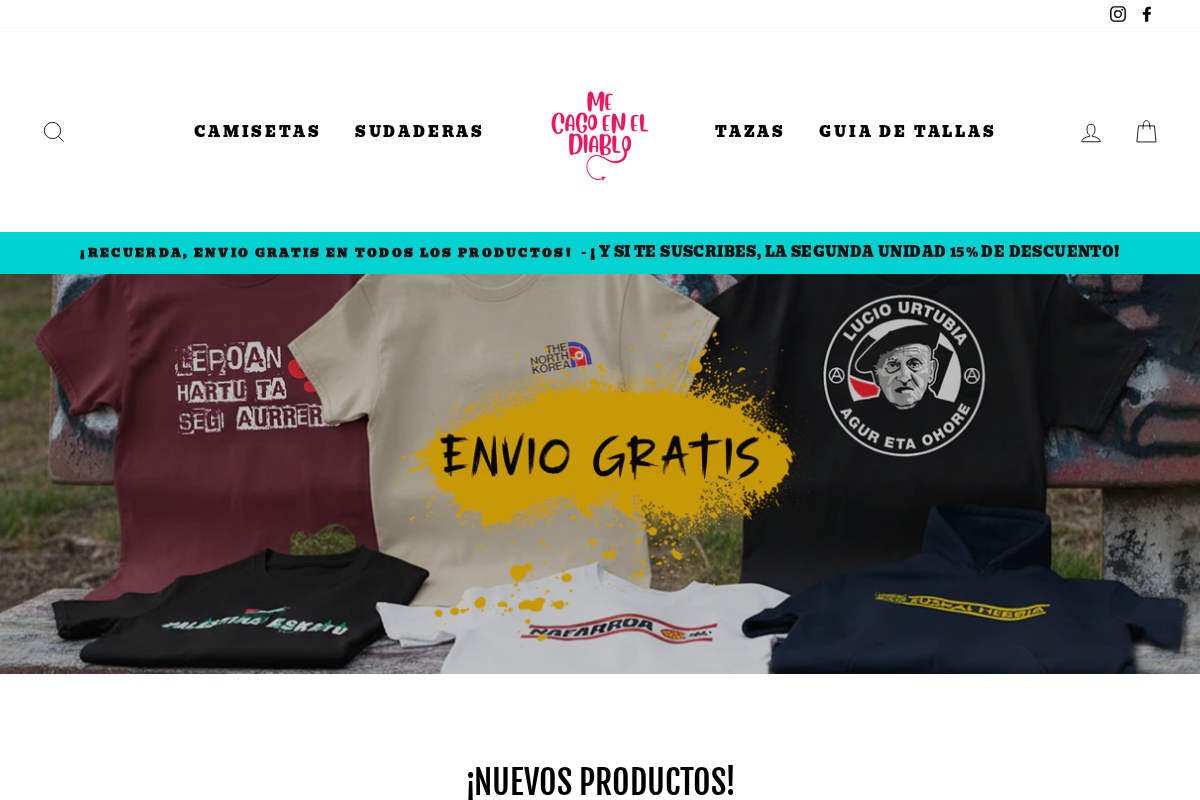 Me Cago en el Diablo homepage screenshot