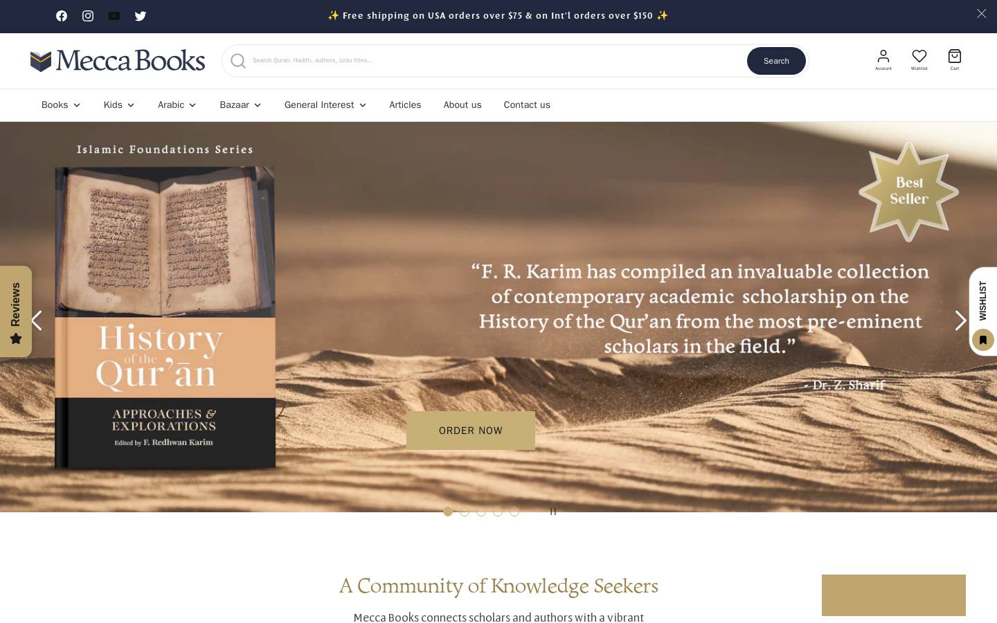 meccabooks.com homepage screenshot