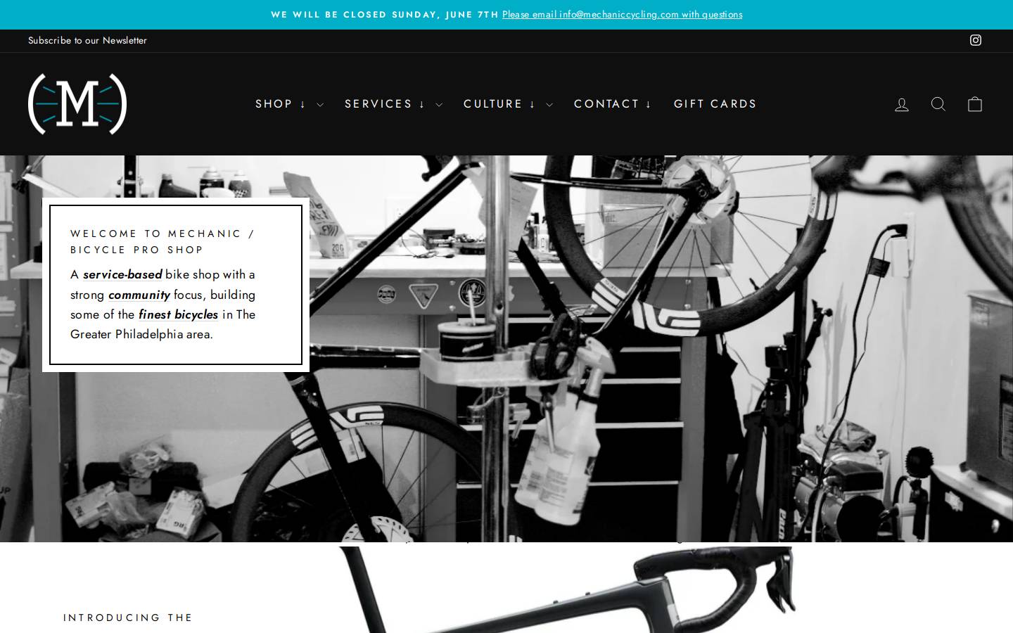 mechaniccycling.com homepage screenshot