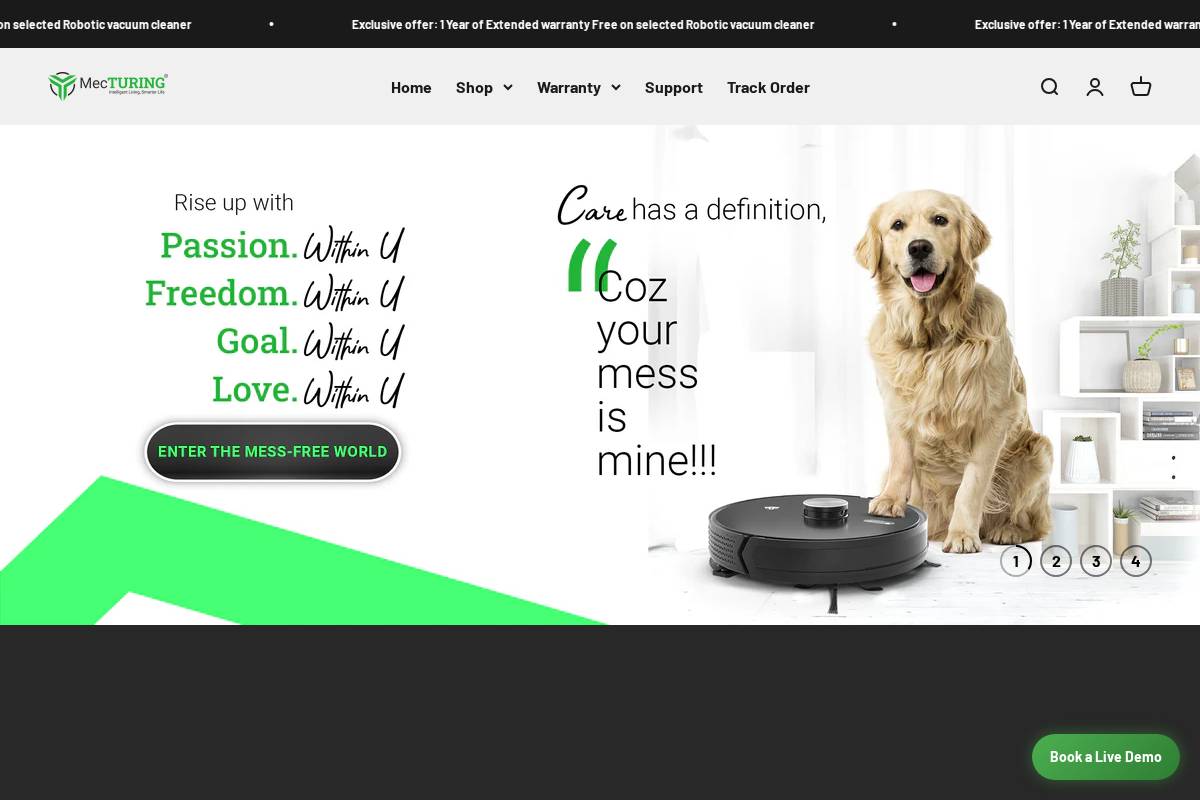 mecturing.in homepage screenshot
