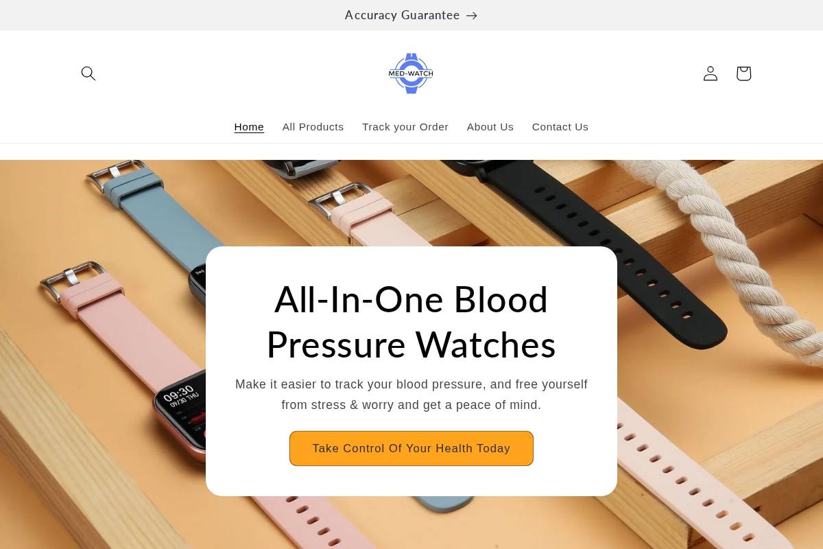 med-watches.com homepage screenshot