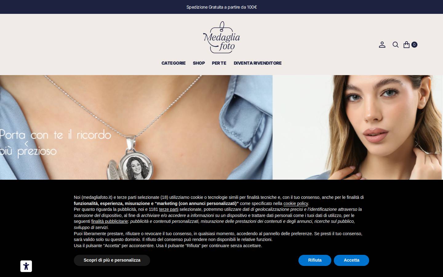 medagliafoto.com homepage screenshot
