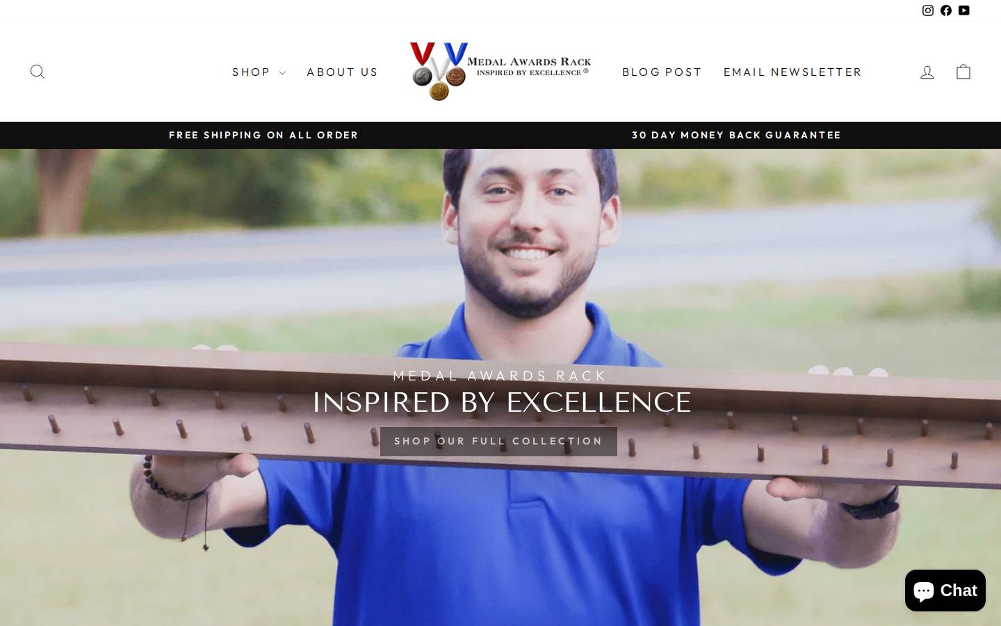 medalawardsrack.com homepage screenshot