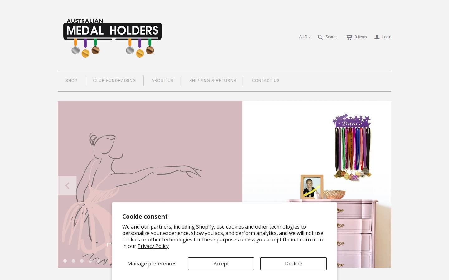 medalholders.com.au homepage screenshot