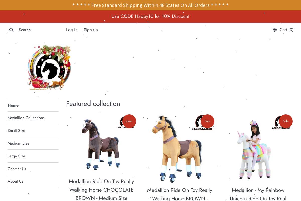 medallion-shop.com homepage screenshot