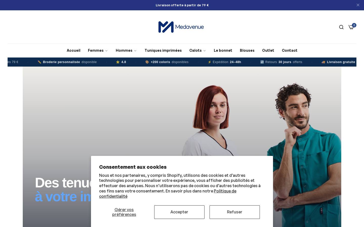 Medavenue homepage screenshot